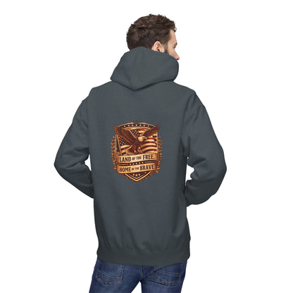 Land of the Free Eagle Shield hoodie | patriotic America emblem