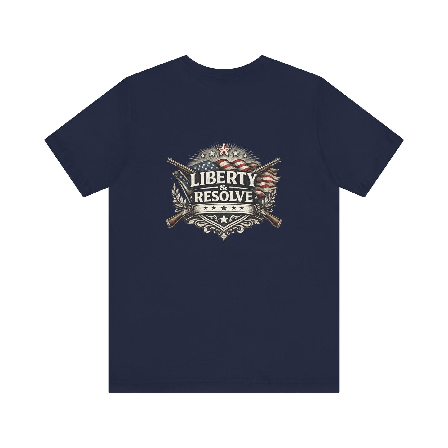 Liberty & Resolve logo T-Shirt | American Flag Graphic T-Shirt | USA Apparel | Freedom