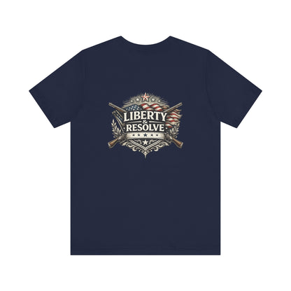 Liberty & Resolve logo T-Shirt | American Flag Graphic T-Shirt | USA Apparel | Freedom