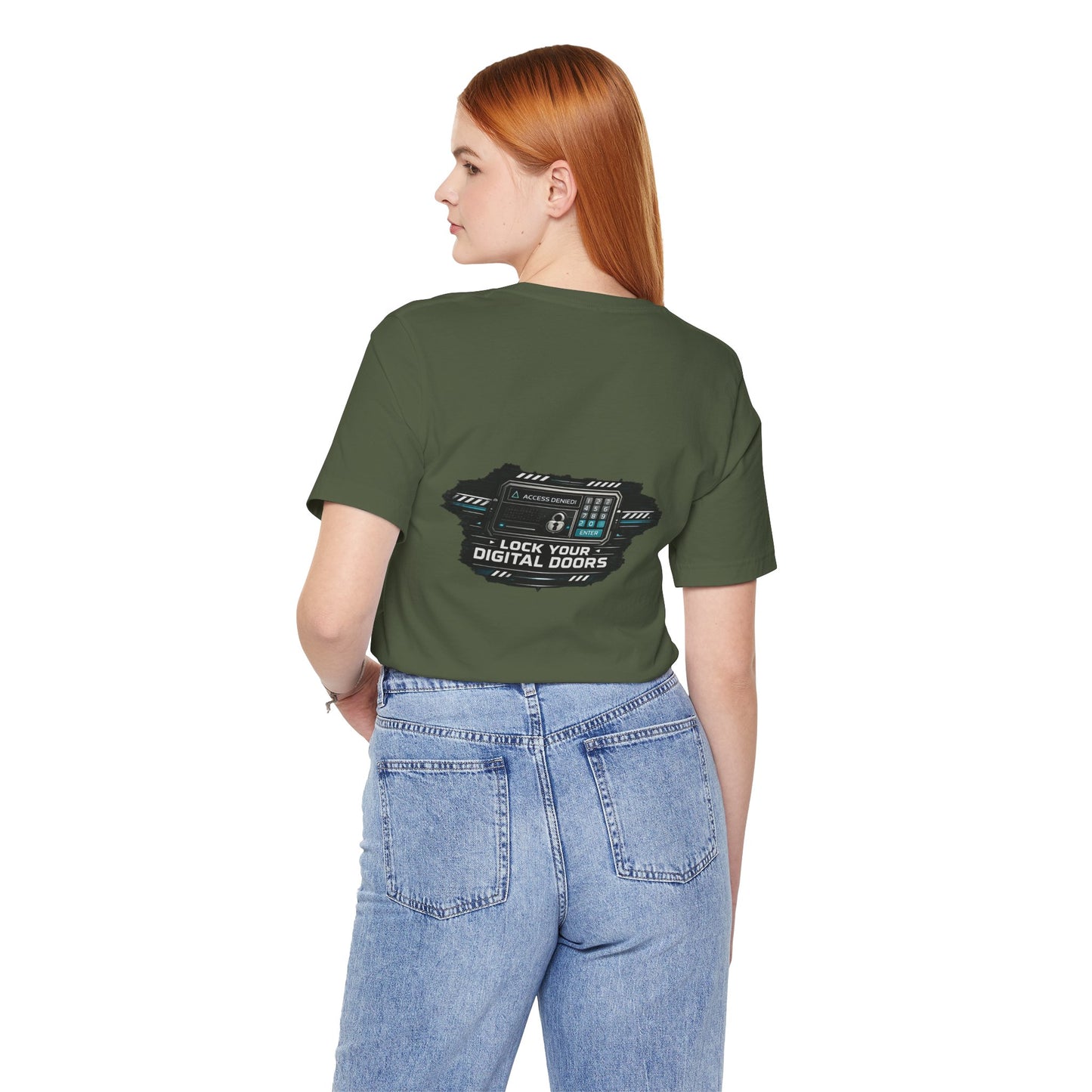 Lock Your Digital Doors T-Shirt | Cybersecurity Tech Tee