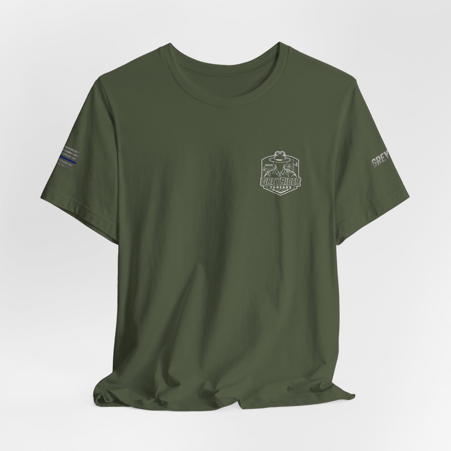 Thin Blue Line Flag T-Shirt | Law Enforcement Support Shirt | Police Officer Graphic Tee | Retired LEO-Owned Brand