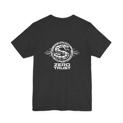 Zero Trust Cybersecurity Shirt, Cyber Snake Shield Tee, Hacker Graphic T-Shirt, InfoSec Gift, Tactical Tech Apparel
