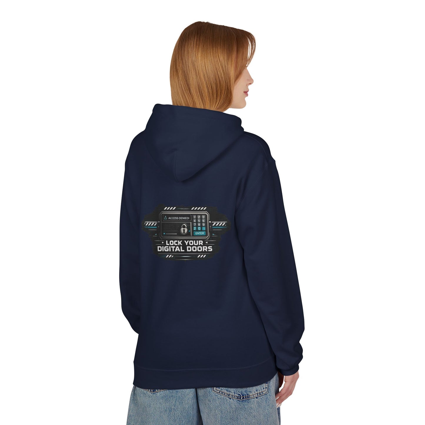 Cybersecurity Hoodie — "Lock Your Digital Doors" Tech Security Pullover