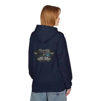 Cybersecurity Hoodie — "Lock Your Digital Doors" Tech Security Pullover