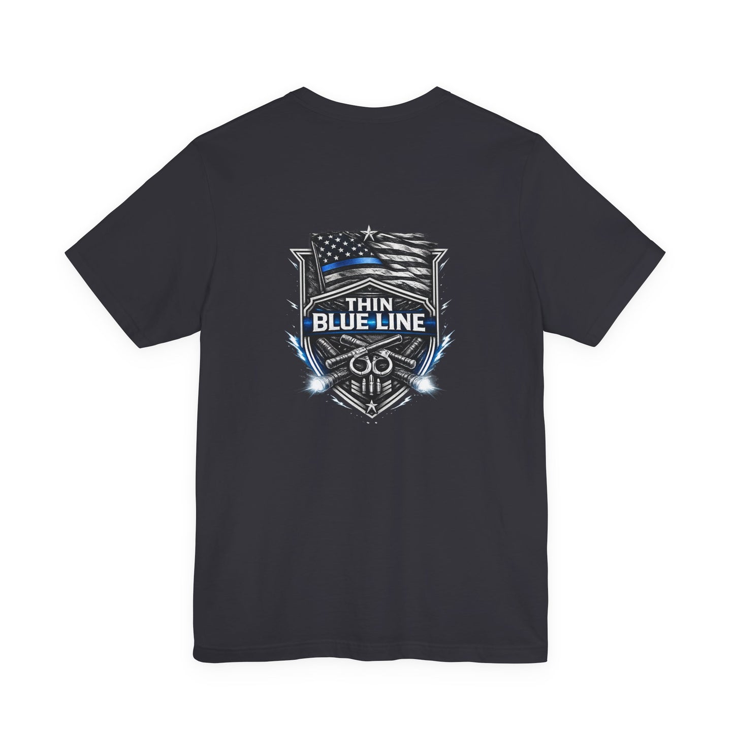 Thin Blue Line Shirt, Law Enforcement Graphic Tee, Police Support T-Shirt, First Responder Gift, Duty Inspired Apparel