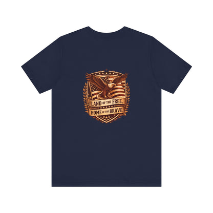 Land of the Free Home of the Brave eagle T-Shirt | Patriotic USA