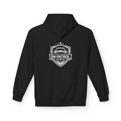 On Patrol Police Hoodie, Law Enforcement Duty Apparel, First Responder Hoodie