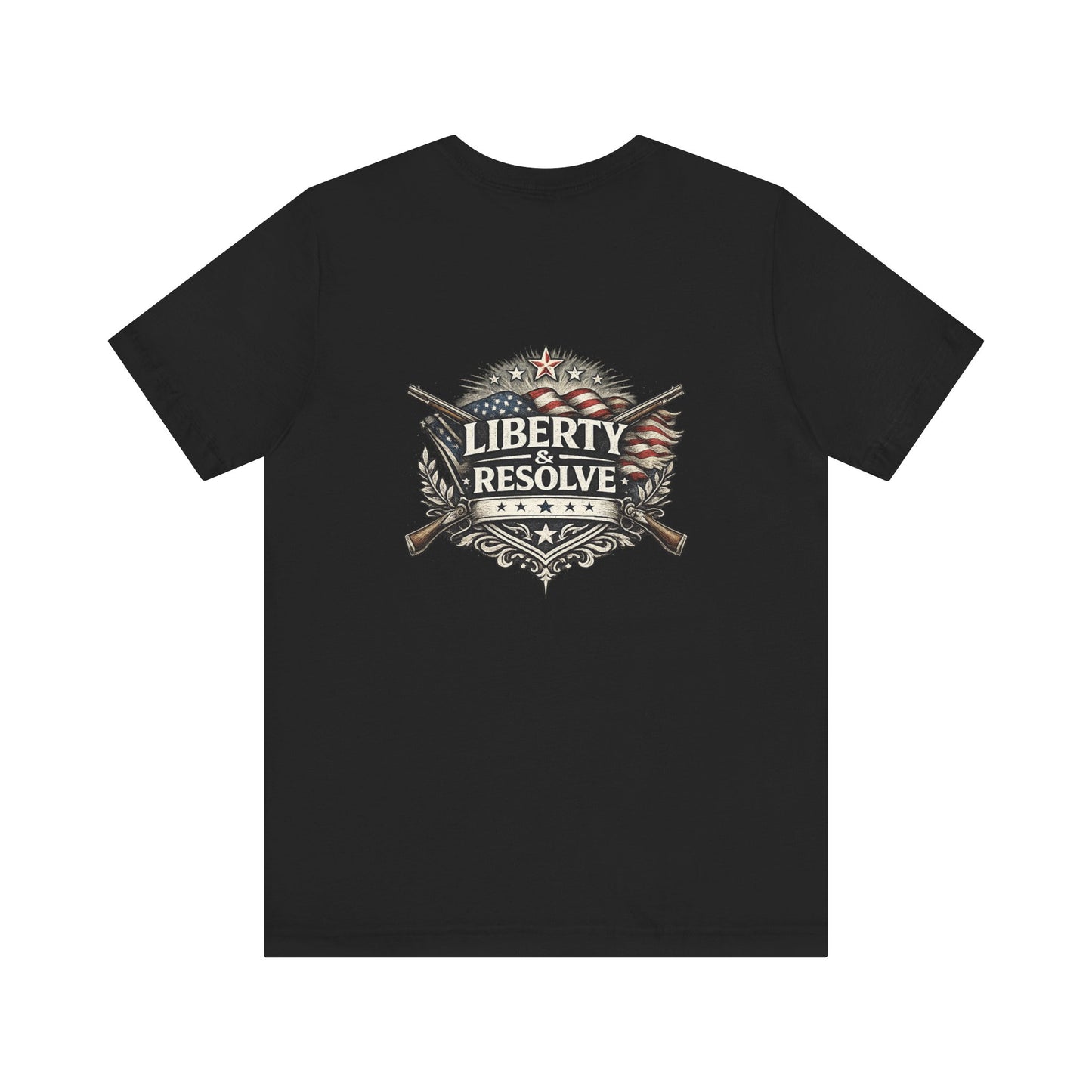 Liberty & Resolve logo T-Shirt | American Flag Graphic T-Shirt | USA Apparel | Freedom