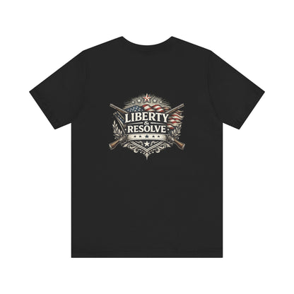 Liberty & Resolve logo T-Shirt | American Flag Graphic T-Shirt | USA Apparel | Freedom