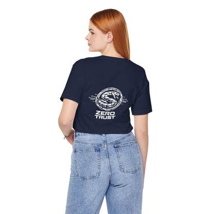 Zero Trust Cybersecurity Shirt, Cyber Snake Shield Tee, Hacker Graphic T-Shirt, InfoSec Gift, Tactical Tech Apparel