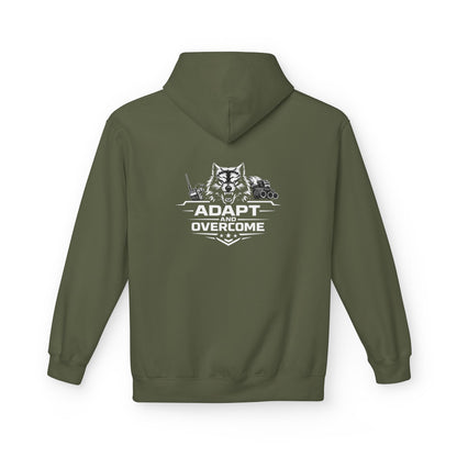 Adapt and Overcome Tactical Wolf Hoodie | Military Wolf Graphic Hoodie