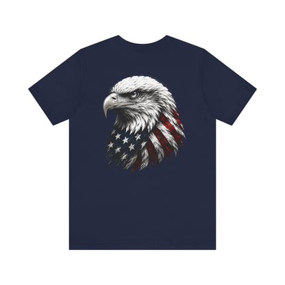 American Flag Bald Eagle Tee | Patriotic Eagle Shirt, USA Flag Graphic