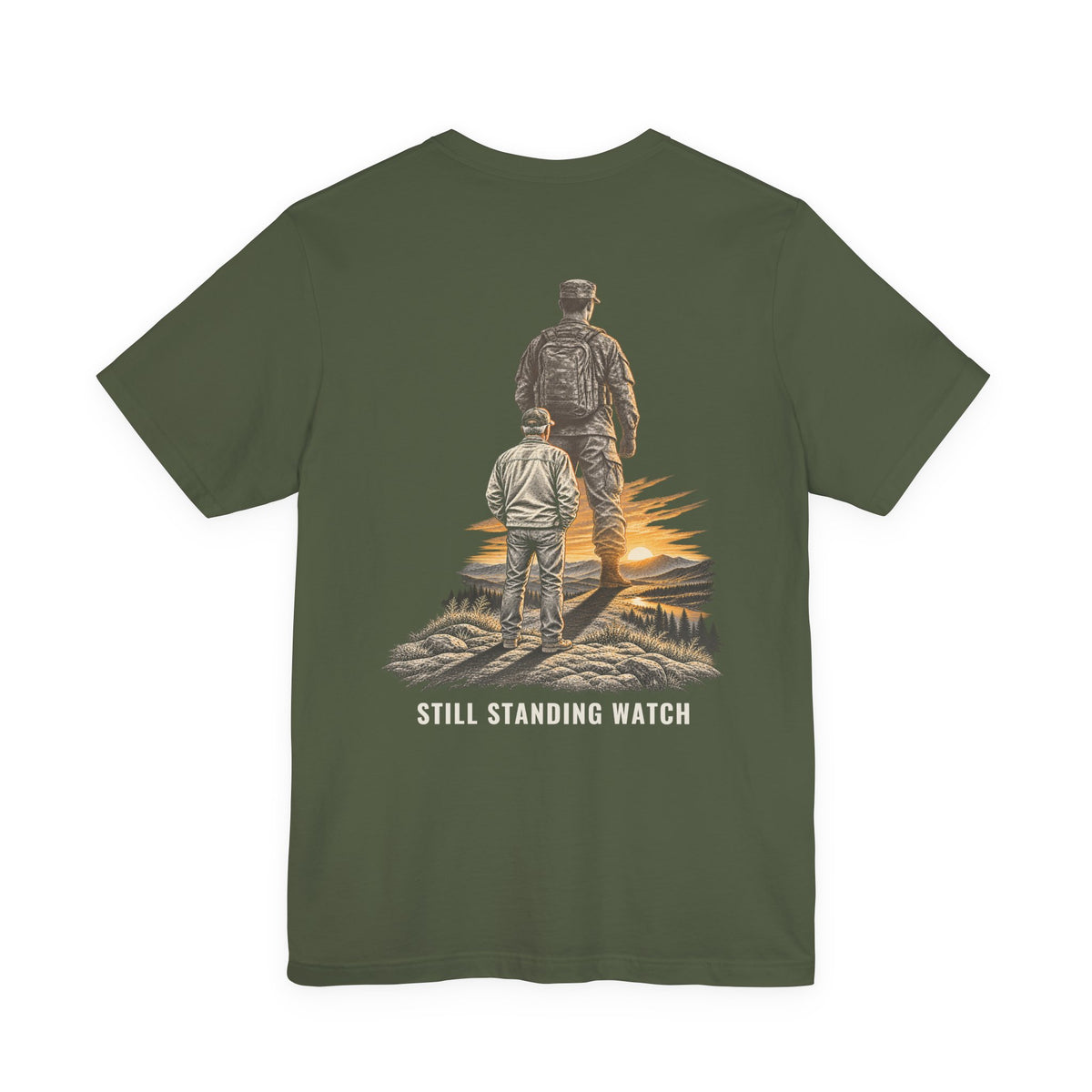 Still Standing Watch Veterans Day T-Shirt | Veteran Support Military Tee