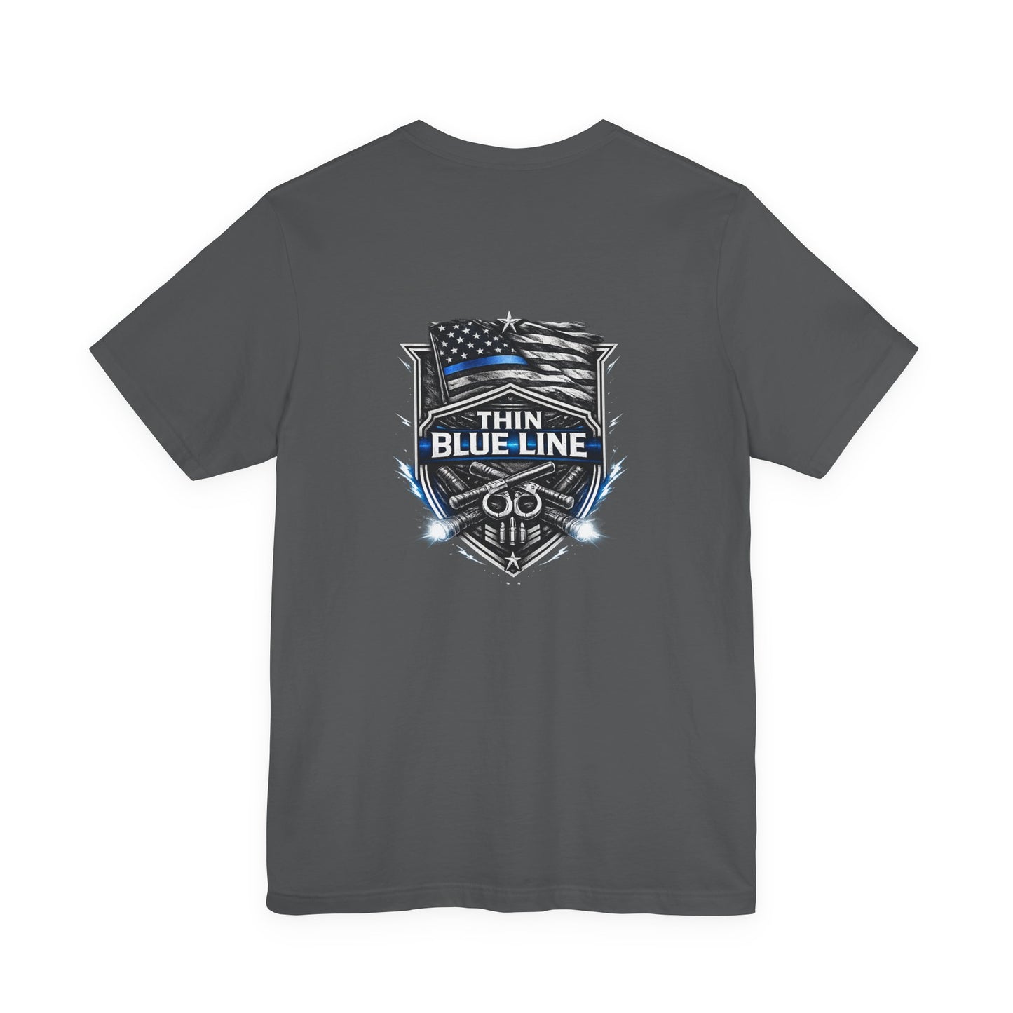 Thin Blue Line Shirt, Law Enforcement Graphic Tee, Police Support T-Shirt, First Responder Gift, Duty Inspired Apparel