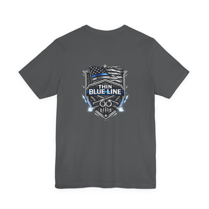 Thin Blue Line Shirt, Law Enforcement Graphic Tee, Police Support T-Shirt, First Responder Gift, Duty Inspired Apparel