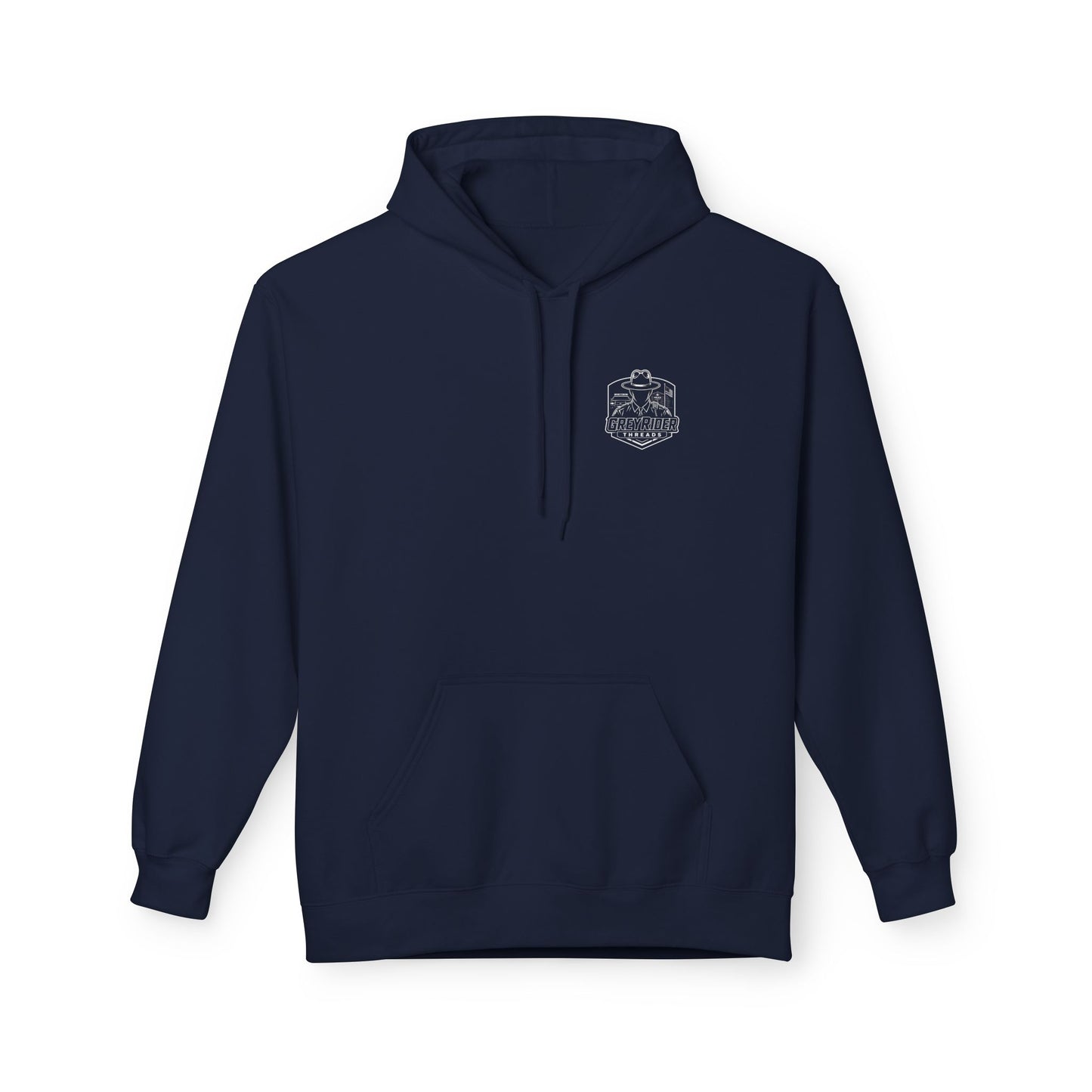 Night Ops Raven Hoodie — Raven Back Graphic & GreyRider Threads Logo