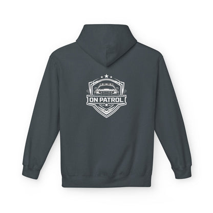 On Patrol Police Hoodie, Law Enforcement Duty Apparel, First Responder Hoodie