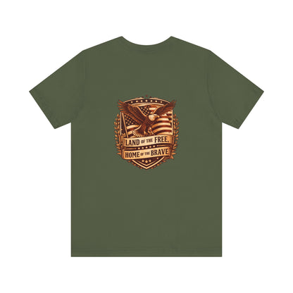 Land of the Free Home of the Brave eagle T-Shirt | Patriotic USA