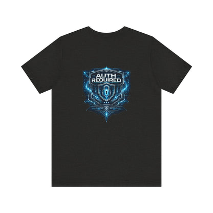 Auth Required T-Shirt, Cyber Security Graphic Tee, Hacker Shirt, Tech Professional Gift, InfoSec Apparel