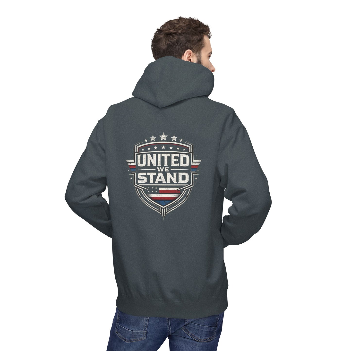 United We Stand Patriotic Hoodie | American Flag Design