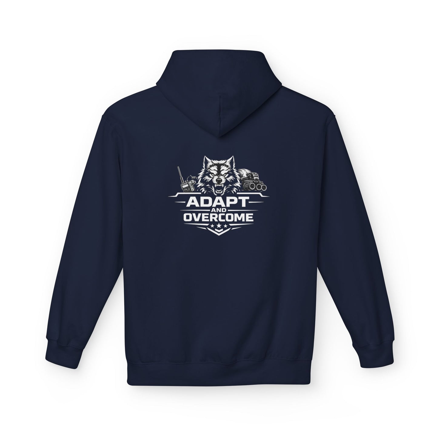 Adapt and Overcome Tactical Wolf Hoodie | Military Wolf Graphic Hoodie
