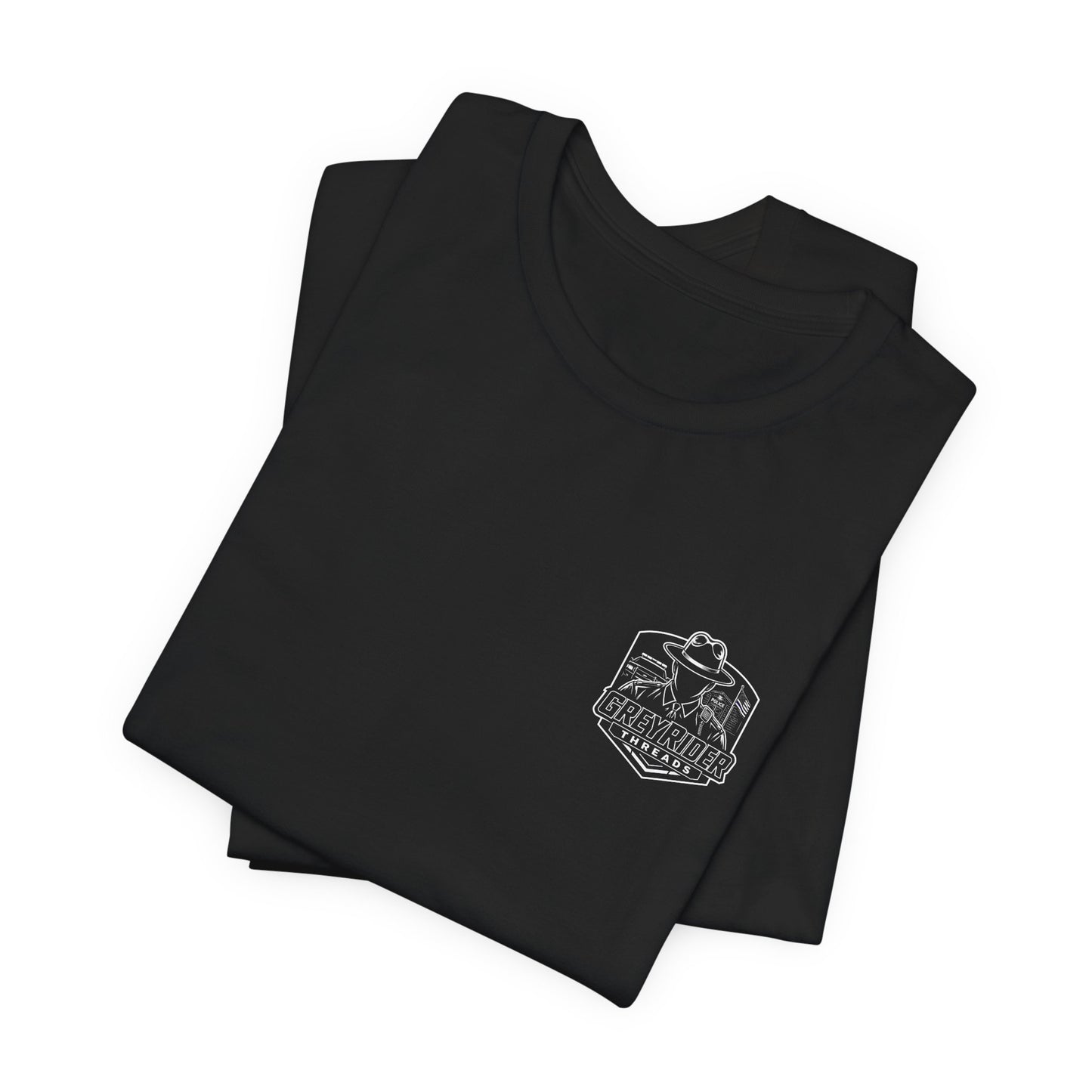 Vintage Trooper Serve Protect Discipline T-Shirt | Law Enforcement Tee | Grey Rider