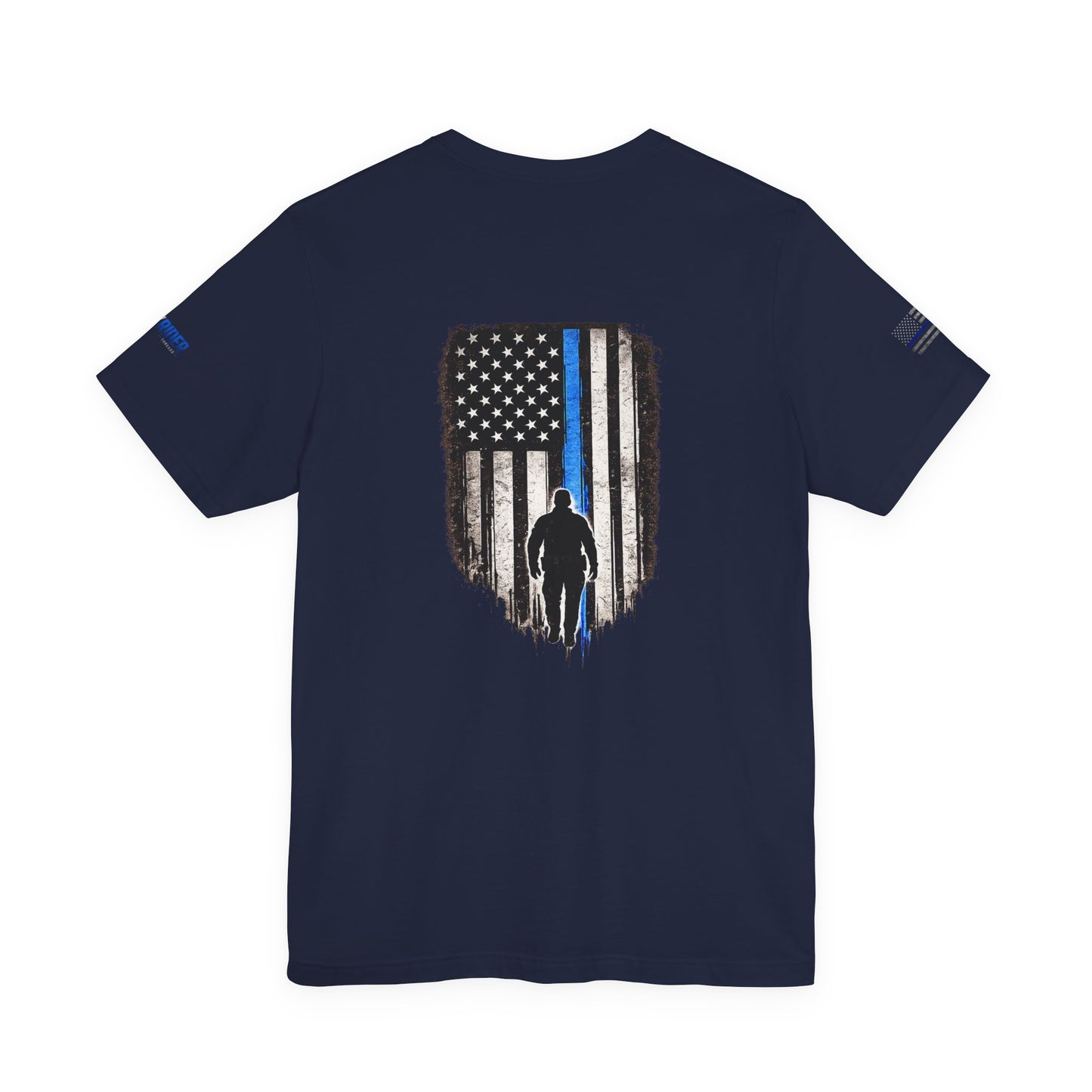 Thin Blue Line Flag T-Shirt | Law Enforcement Support Shirt | Police Officer Graphic Tee | Retired LEO-Owned Brand