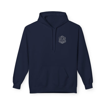 Thin Blue Line Hoodie | Police Support Flag Badge Design | Law Enforcement Support | First Responder
