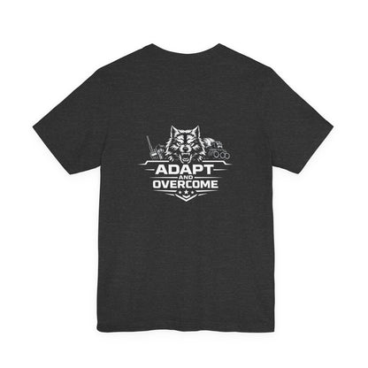 Adapt and Overcome Tactical Wolf T-Shirt | Military Wolf Graphic Tee