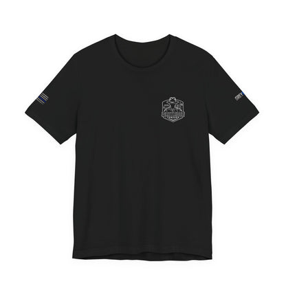 Thin Blue Line Flag T-Shirt | Law Enforcement Support Shirt | Police Officer Graphic Tee | Retired LEO-Owned Brand