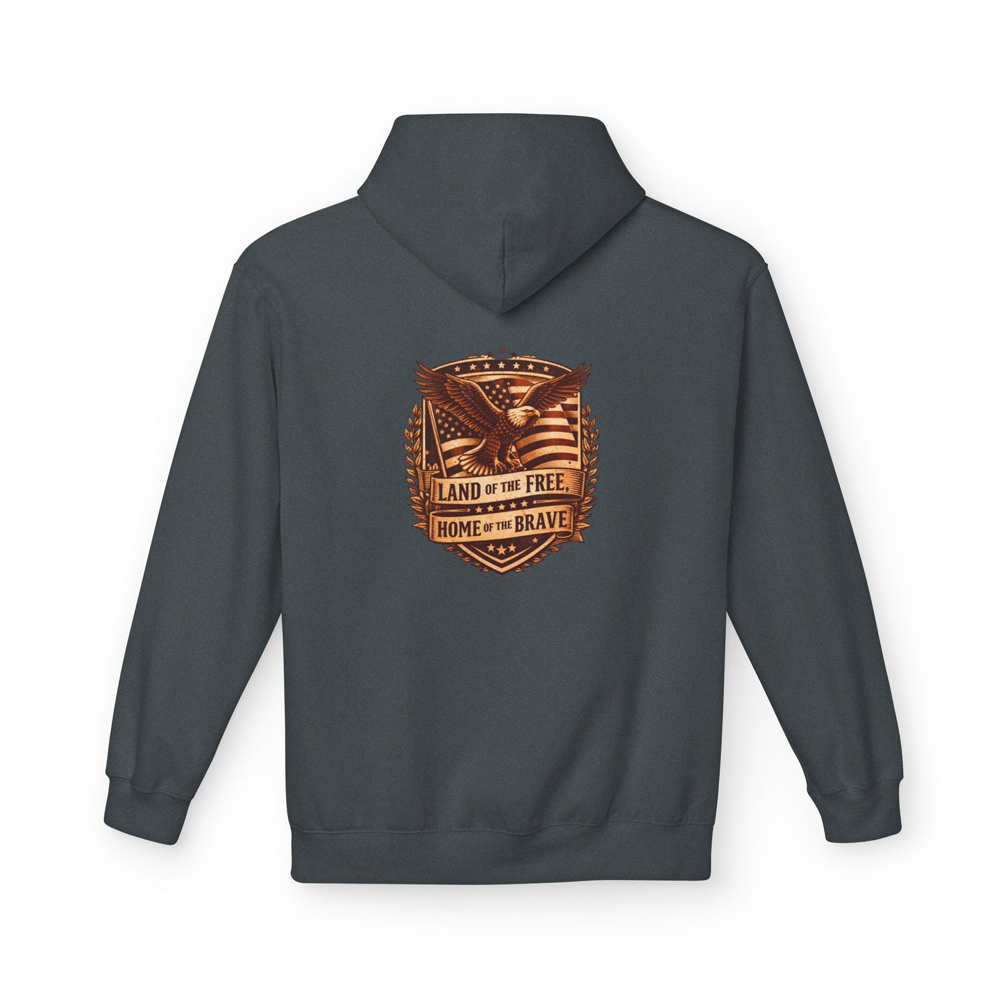 Land of the Free Eagle Shield hoodie | patriotic America emblem