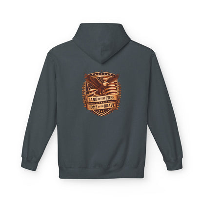 Land of the Free Eagle Shield hoodie | patriotic America emblem