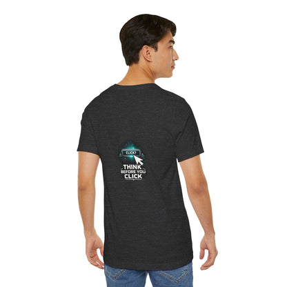 Think Before You Click Cybersecurity T-Shirt — Internet Safety Anti-Phishing Tee