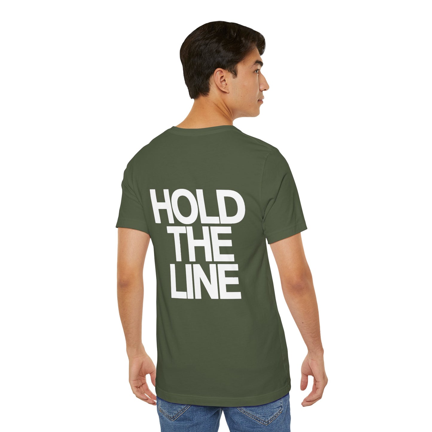 Hold the Line, Patriotic Graphic Tee, Minimalist American T-Shirt, Freedom Apparel, Veteran Support Gift
