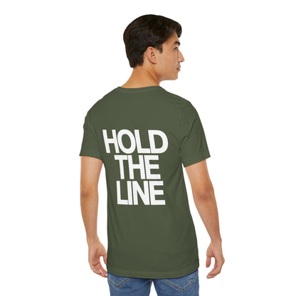 Hold the Line, Patriotic Graphic Tee, Minimalist American T-Shirt, Freedom Apparel, Veteran Support Gift