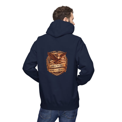 Land of the Free Eagle Shield hoodie | patriotic America emblem