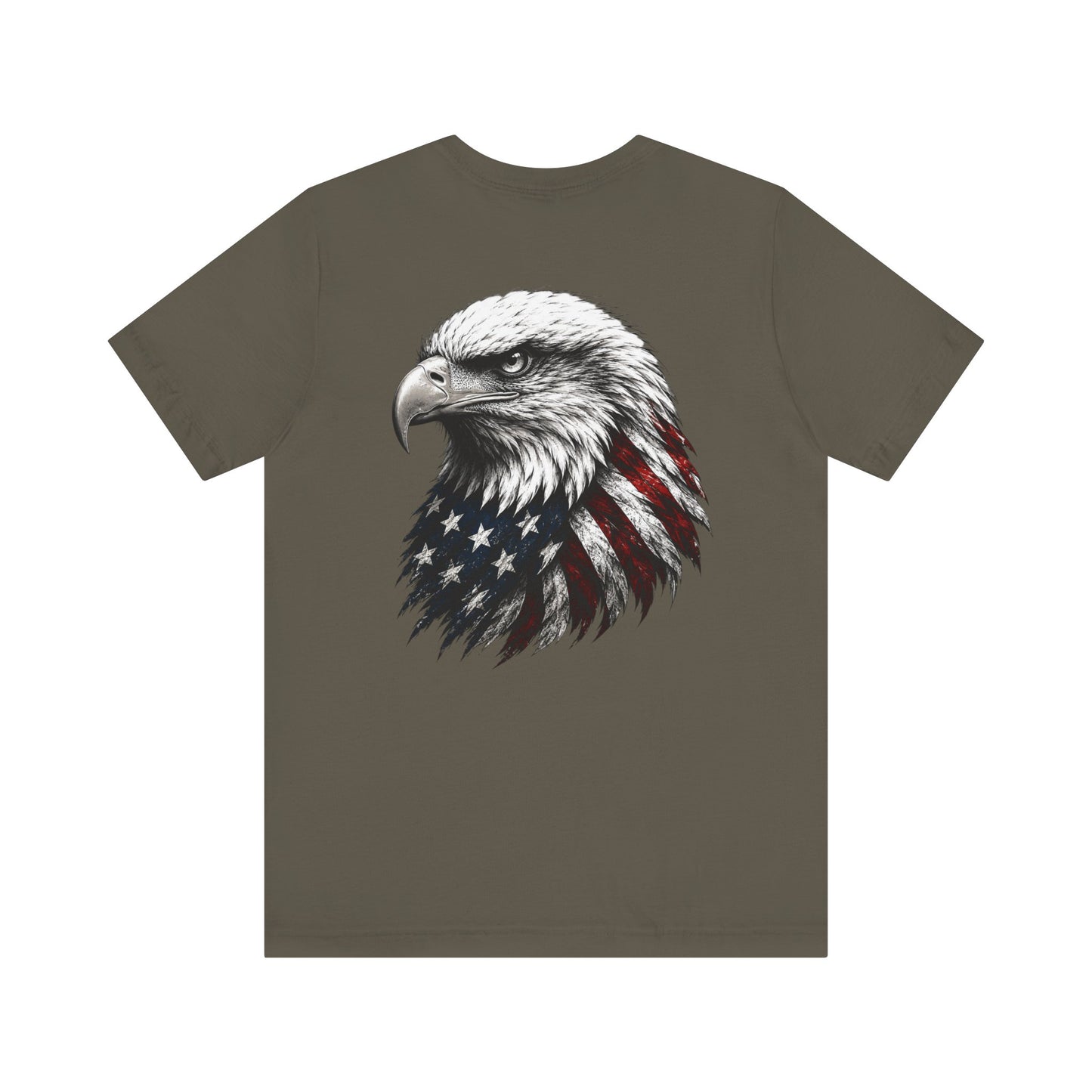 American Flag Bald Eagle Tee | Patriotic Eagle Shirt, USA Flag Graphic