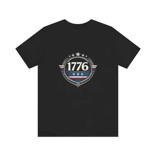 1776 Patriotic T-Shirt, American Flag Graphic T-Shirt, Revolutionary War Apparel
