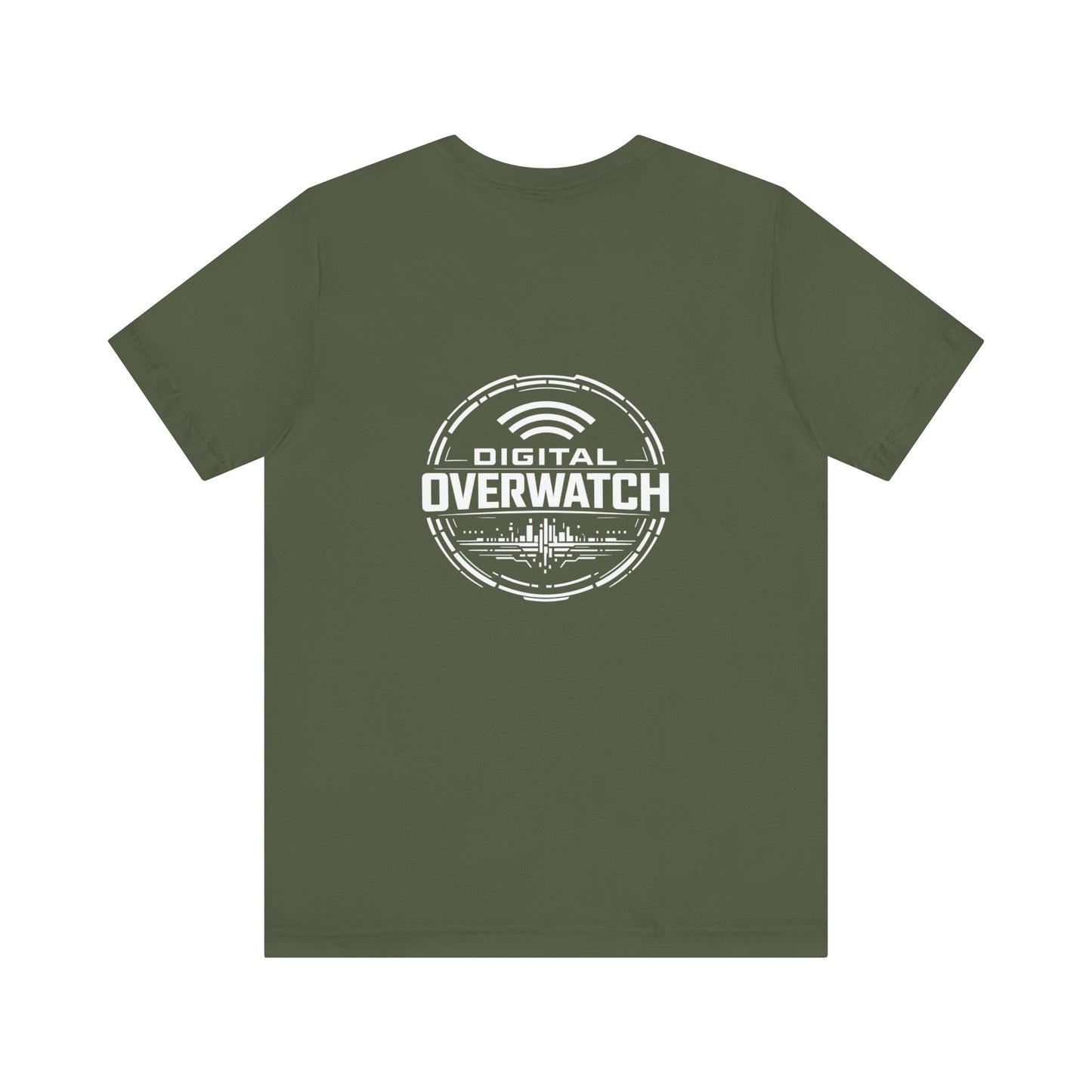 Digital Overwatch Graphic T-Shirt, Cyber Tech Tee, Minimalist Black Shirt, Hacker Style Apparel, IT Gift