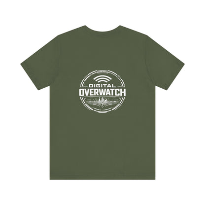Digital Overwatch Graphic T-Shirt, Cyber Tech Tee, Minimalist Black Shirt, Hacker Style Apparel, IT Gift