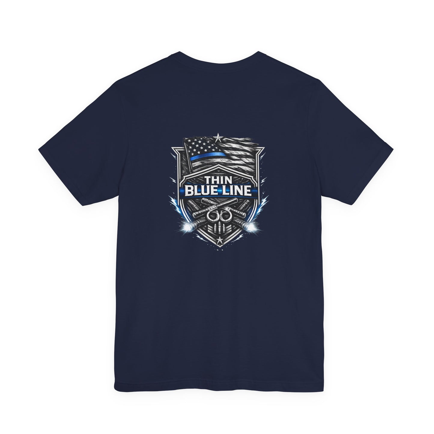 Thin Blue Line Shirt, Law Enforcement Graphic Tee, Police Support T-Shirt, First Responder Gift, Duty Inspired Apparel