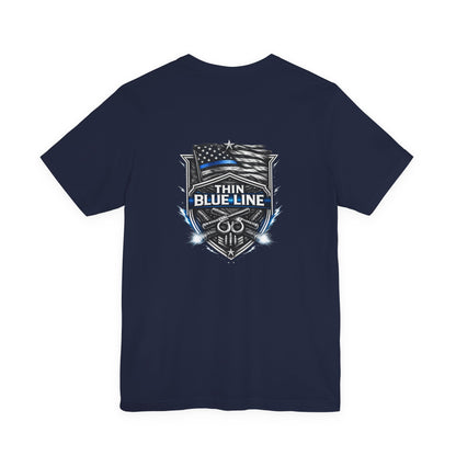 Thin Blue Line Shirt, Law Enforcement Graphic Tee, Police Support T-Shirt, First Responder Gift, Duty Inspired Apparel