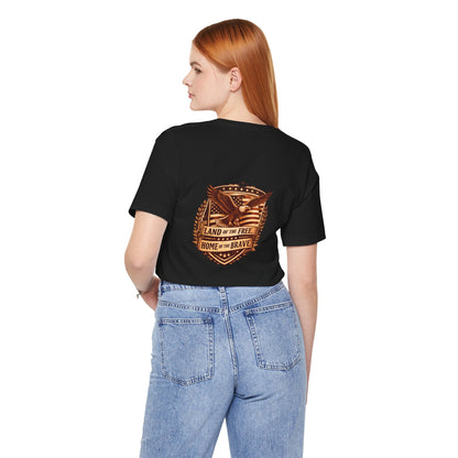 Land of the Free Home of the Brave eagle T-Shirt | Patriotic USA