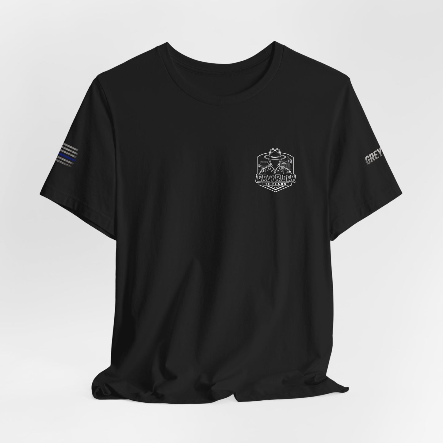 Thin Blue Line Flag T-Shirt | Law Enforcement Support Shirt | Police Officer Graphic Tee | Retired LEO-Owned Brand
