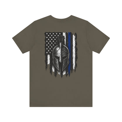 Spartan Thin Blue Line T-Shirt | Police Support