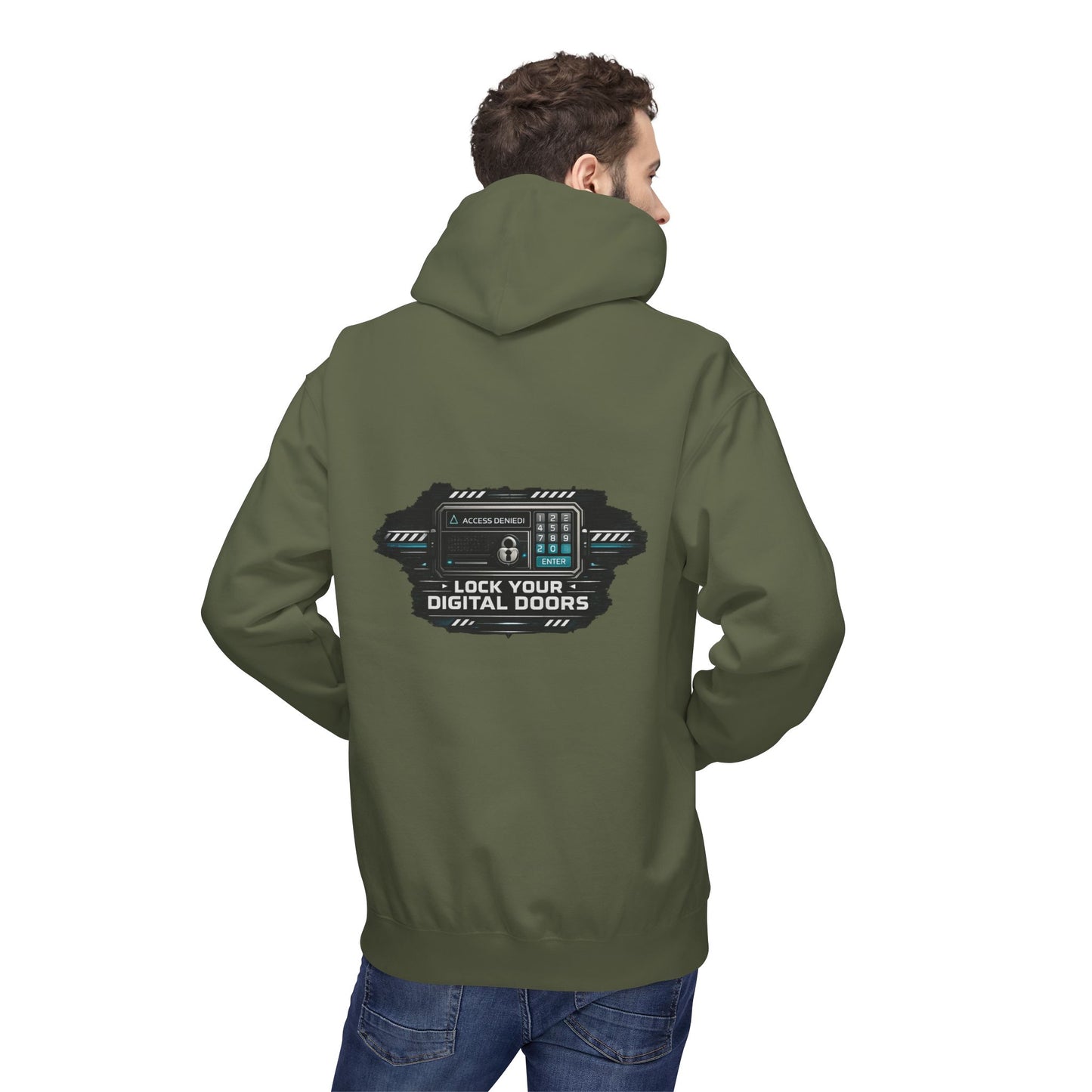 Cybersecurity Hoodie — "Lock Your Digital Doors" Tech Security Pullover