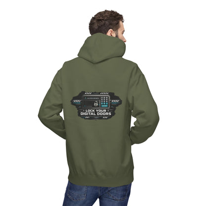 Cybersecurity Hoodie — "Lock Your Digital Doors" Tech Security Pullover
