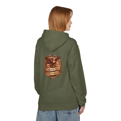 Land of the Free Eagle Shield hoodie | patriotic America emblem