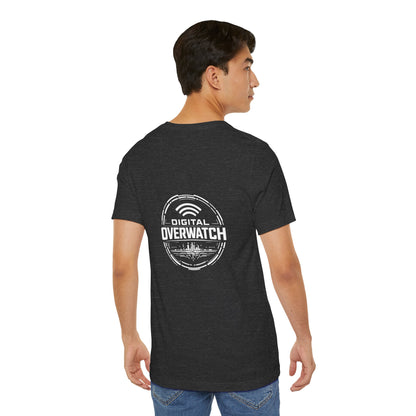 Digital Overwatch Graphic T-Shirt, Cyber Tech Tee, Minimalist Black Shirt, Hacker Style Apparel, IT Gift