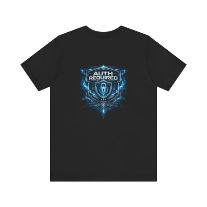 Auth Required T-Shirt, Cyber Security Graphic Tee, Hacker Shirt, Tech Professional Gift, InfoSec Apparel